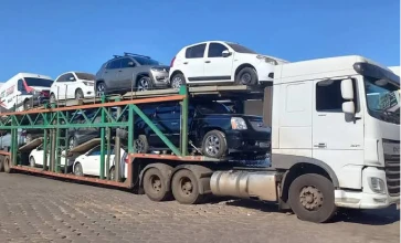 Transporte de Veículos via Caminhão-Cegonha